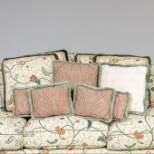 GROUP OF TEN CREWELWORK AND PA