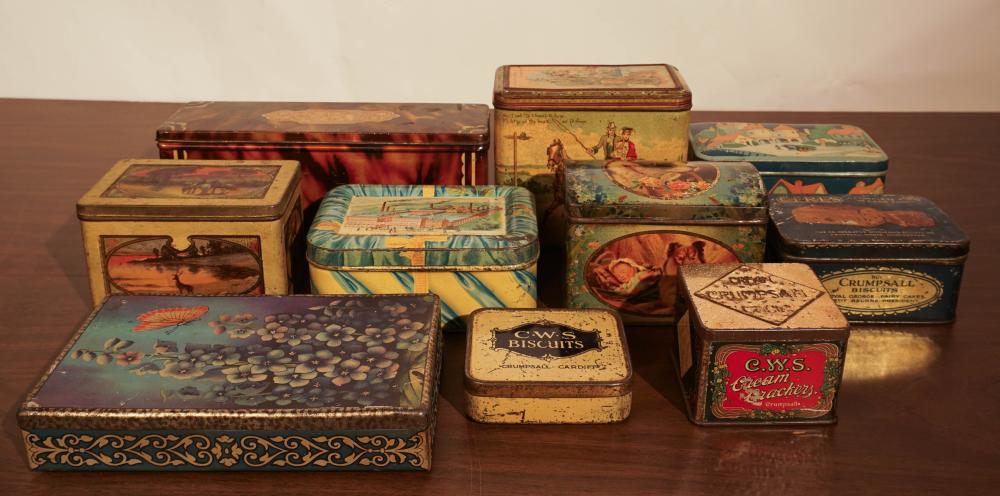 GROUP OF TEN CWS BRITISH BISCUIT