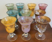 GROUP OF TEN HORCHOW GILT DECO