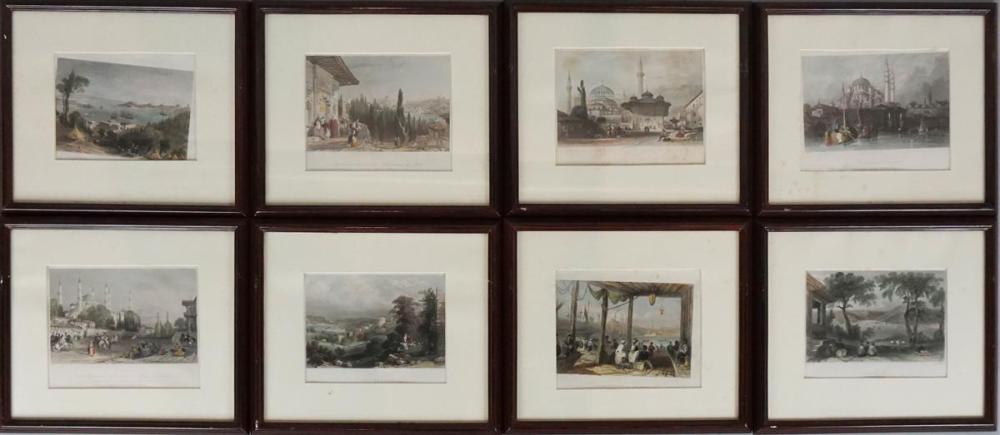 GROUP OF TEN MEDITERRANEAN SCENES