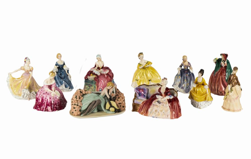 GROUP OF TEN ROYAL DALTON PORCELAIN