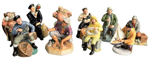 GROUP OF TEN ROYAL DOULTON