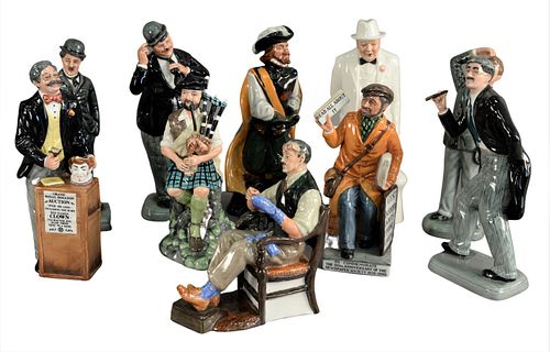 GROUP OF TEN ROYAL DOULTON