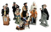 GROUP OF TEN ROYAL DOULTON POR
