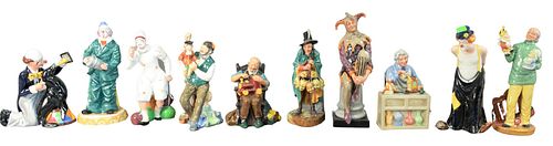 GROUP OF TEN ROYAL DOULTON