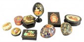 GROUP OF TEN RUSSIAN LACQUER I