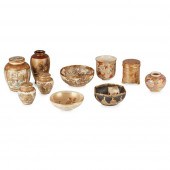 GROUP OF TEN SATSUMA WARES
MEI