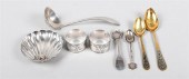 GROUP OF TEN SILVER TABLEWARE