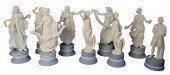 GROUP OF TEN WEDGEWOOD FIGURES