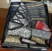 GROUP OF THAI WOVEN SILK SHAWL
