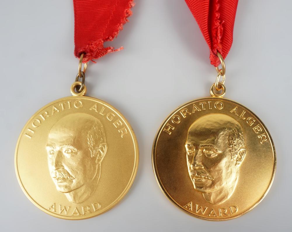 GROUP OF THE HORATIO ALGER MEDALS