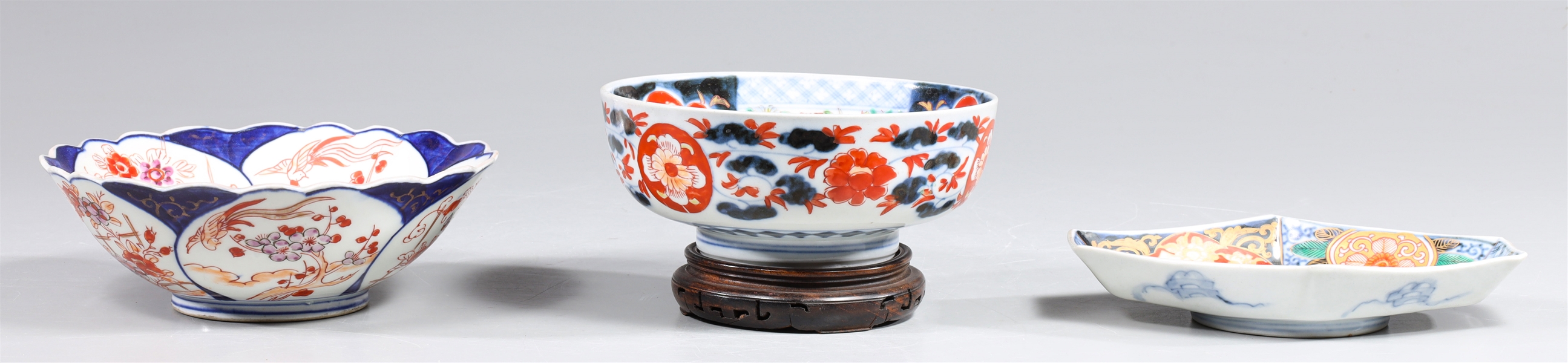 Group of thee antique Japanese