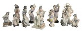 GROUP OF THIRTEEN ASIAN LLADRO