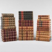 GROUP OF THIRTY-FIVE LEATHERBO