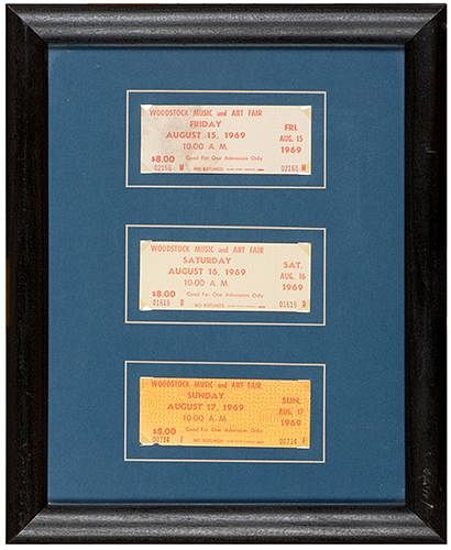 GROUP OF THREE 1969 WOODSTOCK MUSIC