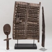 GROUP OF THREE AFRICAN CARVED
