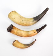 GROUP OF THREE AMERICAN POWDER