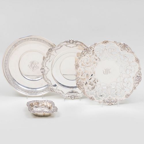 GROUP OF THREE AMERICAN SILVER