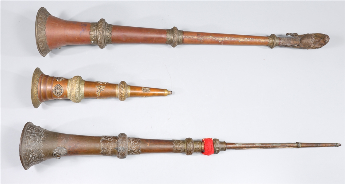 Group of three antique, 19th