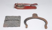 Group of three antique cast ir