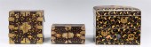 Group of three antique, Edo an