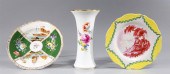 Group of three antique Meissen