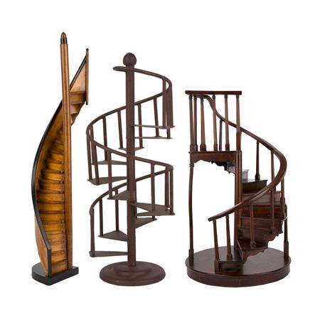 Group of Three Architectural Spiral