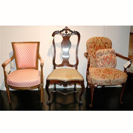 Group of Three Armchairs Together