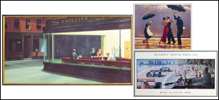 GROUP OF THREE ASSORTED FRAMED