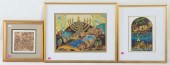 GROUP OF THREE ASSORTED FRAMED