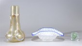 Group of three assorted glassw