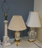 GROUP OF THREE ASSORTED TABLE