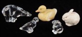 GROUP OF THREE BACCARAT CRYSTA