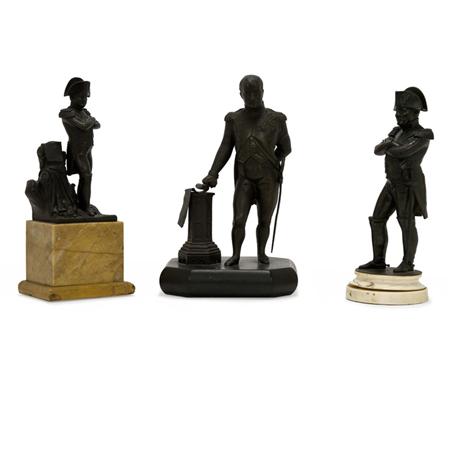 Group of Three Bronze Figures of