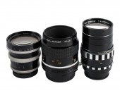 GROUP OF THREE CAMERA LENSESLe