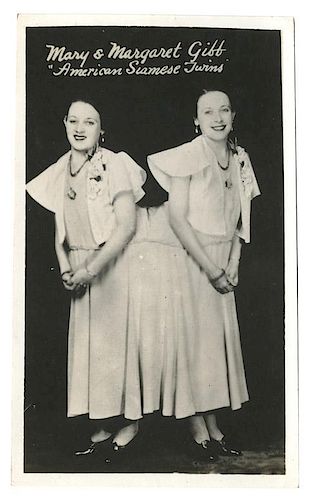GROUP OF THREE CARDS OF CONJOINED