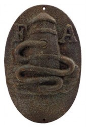 Group of three cast-iron firem