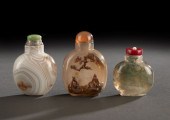 Group of Three Chinese Agate S