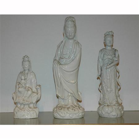 Group of Three Chinese Blanc de
