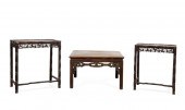 GROUP OF THREE CHINESE HARDWOO