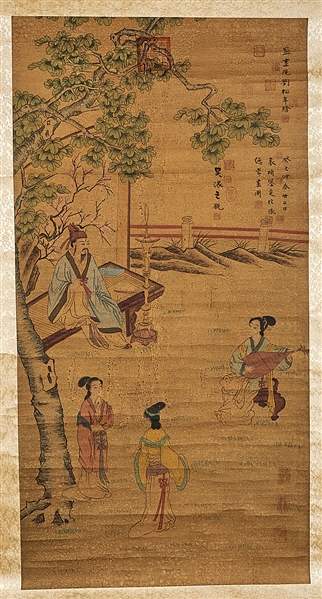 Group of three Chinese ink and