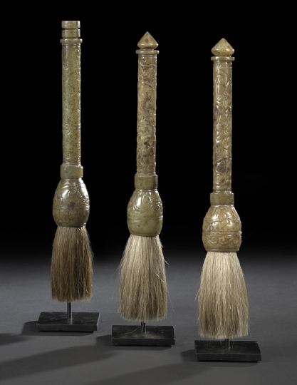 Group of Three Chinese Mounted