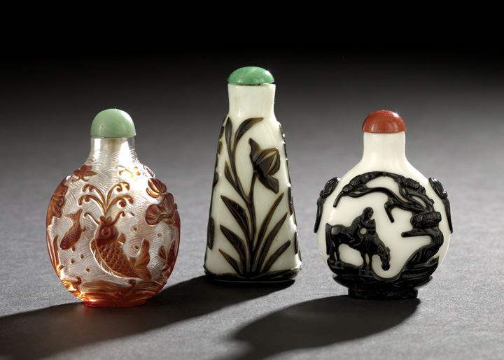 Group of Three Chinese Overlay