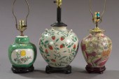 Group of Three Chinese Porcela