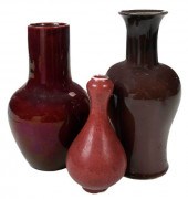 GROUP OF THREE CHINESE SANG DE