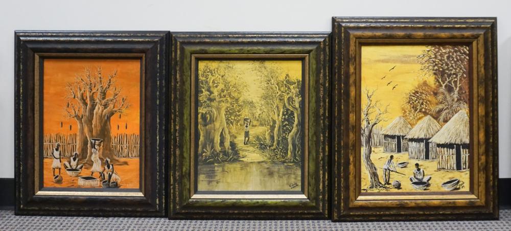GROUP OF THREE CHROMOLITHOGRAPHS OF