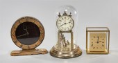 Group of three clocks; includi