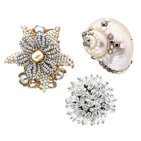 Group of Three Cocktail Rings 	 