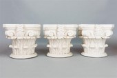 GROUP OF THREE COLUMN CAPITAL