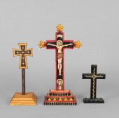 GROUP OF THREE CRUCIFIXES: CRI